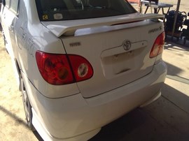 2004 TOYOTA COROLLA. WHITE, S MODEL, 1.8L, AT.  Z26282